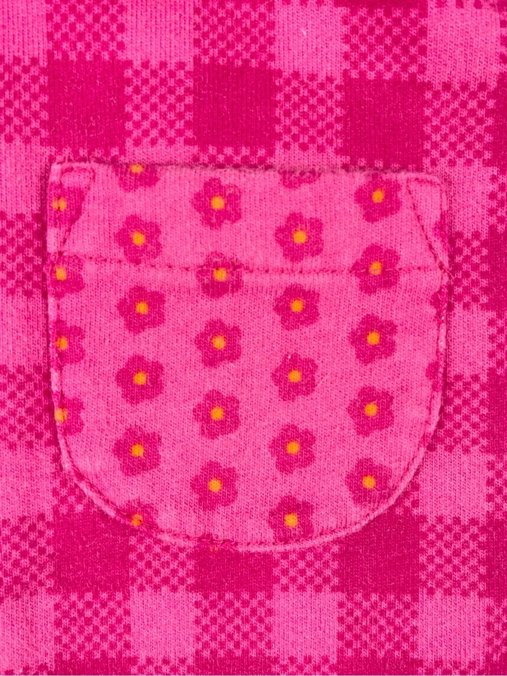 Gymboree (MED) 1990s Pink Plaid Gingham Zip-Up Rainbow Tag Vintage Jacket